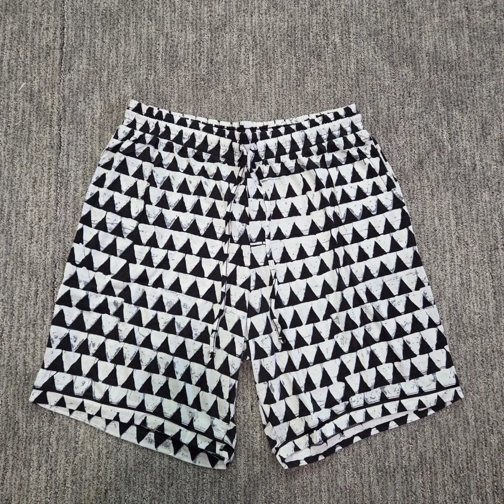 Cosabella Studio 181 Mens Pajama Set Black White Geometric Triangle Sleepwear